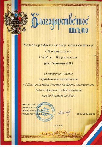 Наши достижения 2019 года