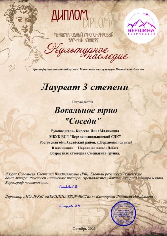 Наши достижения 